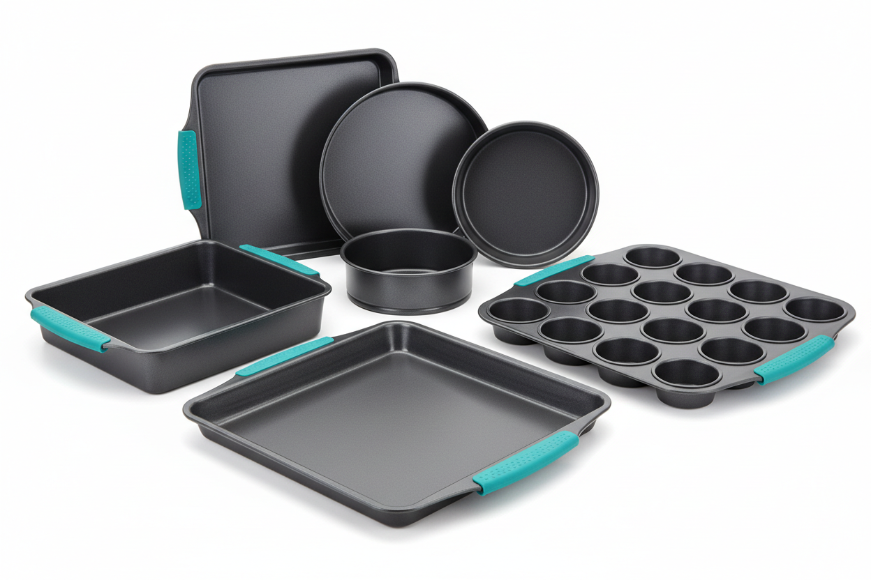 Chef Tested 8-Piece Bakeware Set with Silicone Handles